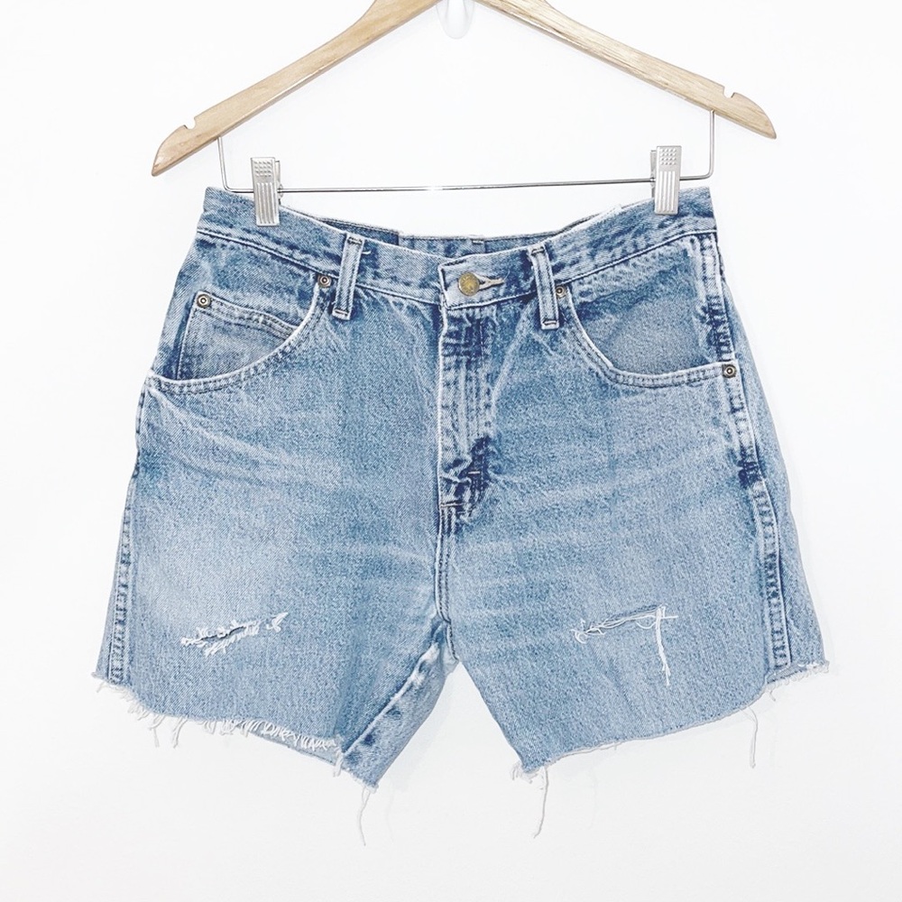 VINTAGE WRANGLER Denim Cutoff Shorts Hi-Rise - Picture 1 of 6